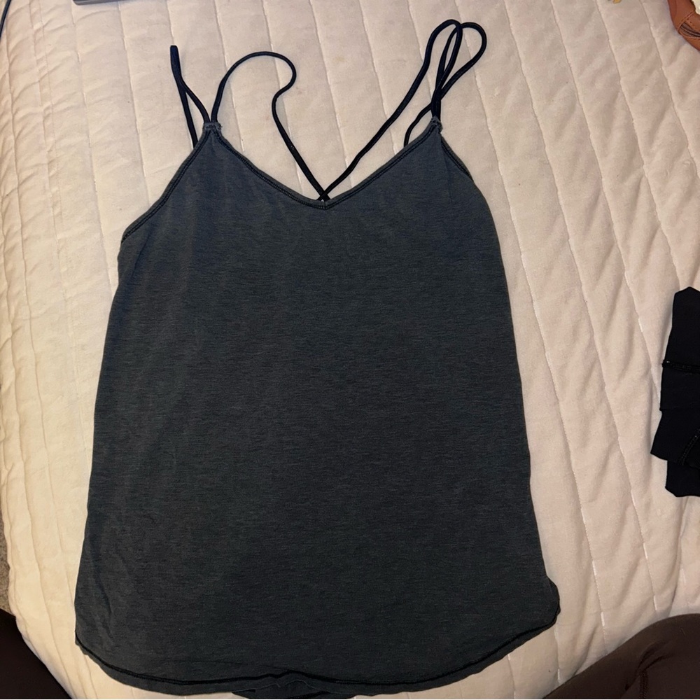 Women's Lululemon Dark Grey Strappy Top